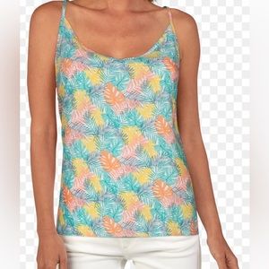 Natural Reflections Tropical Racerback Tank Top Women's Size Large